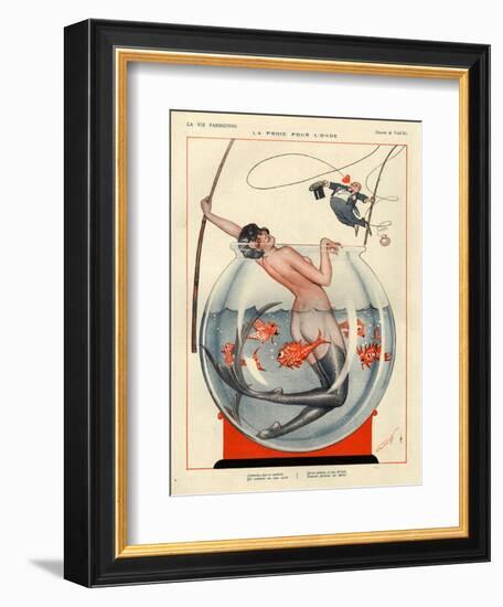 1920s France La Vie Parisienne Magazine Plate-null-Framed Giclee Print