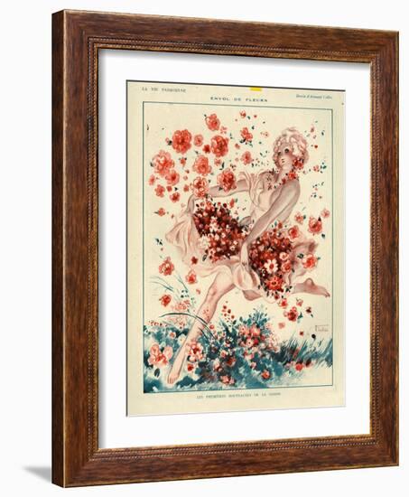 1920s France La Vie Parisienne Magazine Plate-null-Framed Giclee Print