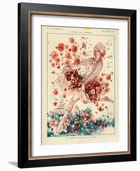 1920s France La Vie Parisienne Magazine Plate-null-Framed Giclee Print