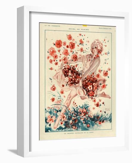 1920s France La Vie Parisienne Magazine Plate-null-Framed Giclee Print