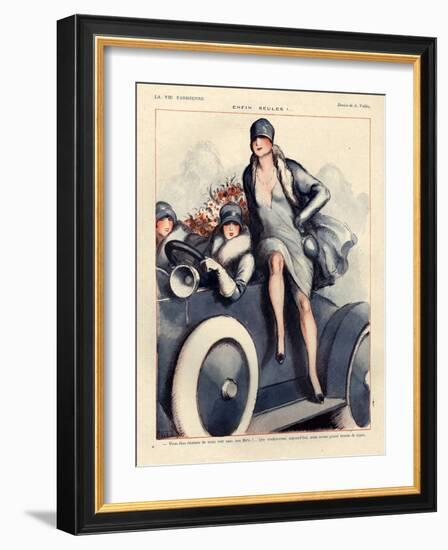 1920s France La Vie Parisienne Magazine Plate-null-Framed Giclee Print