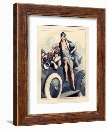 1920s France La Vie Parisienne Magazine Plate-null-Framed Giclee Print