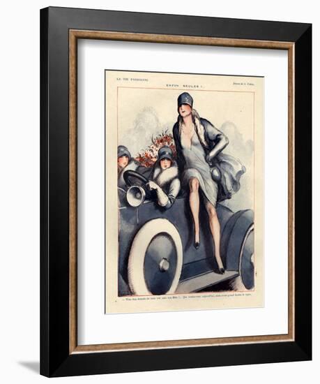 1920s France La Vie Parisienne Magazine Plate-null-Framed Giclee Print