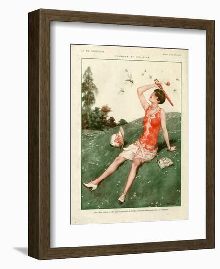 1920s France La Vie Parisienne Magazine Plate-null-Framed Giclee Print