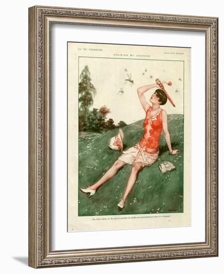 1920s France La Vie Parisienne Magazine Plate-null-Framed Giclee Print