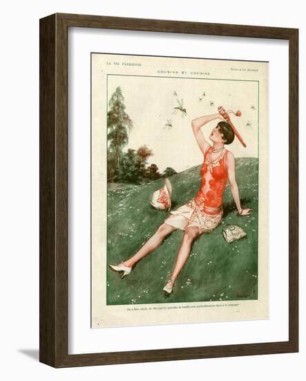 1920s France La Vie Parisienne Magazine Plate-null-Framed Giclee Print