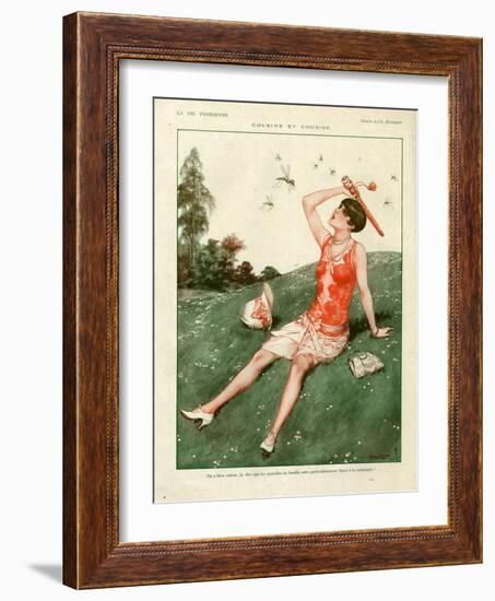 1920s France La Vie Parisienne Magazine Plate-null-Framed Giclee Print