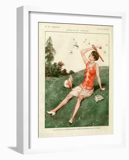 1920s France La Vie Parisienne Magazine Plate-null-Framed Giclee Print