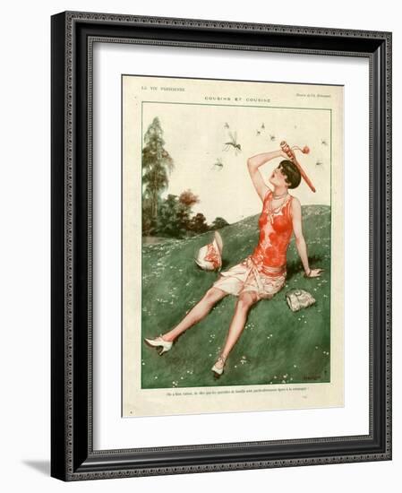 1920s France La Vie Parisienne Magazine Plate-null-Framed Giclee Print