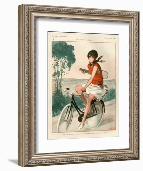 1920s France La Vie Parisienne Magazine Plate-null-Framed Giclee Print