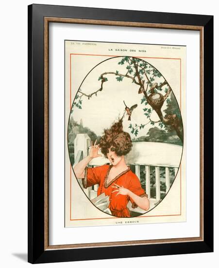 1920s France La Vie Parisienne Magazine Plate-null-Framed Giclee Print