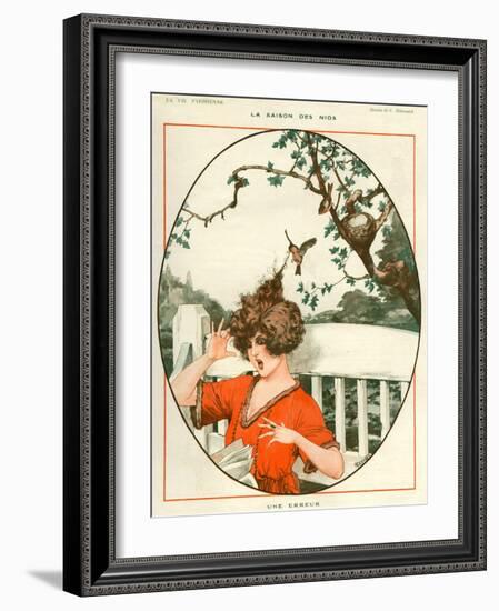 1920s France La Vie Parisienne Magazine Plate-null-Framed Giclee Print