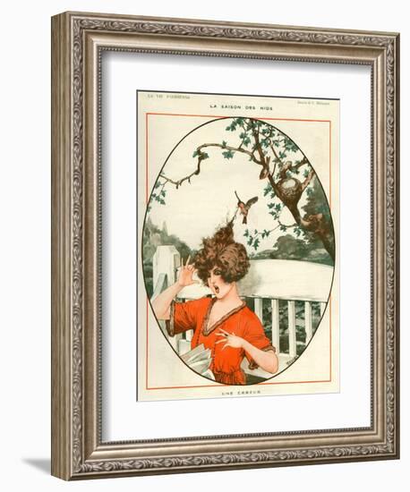 1920s France La Vie Parisienne Magazine Plate-null-Framed Giclee Print