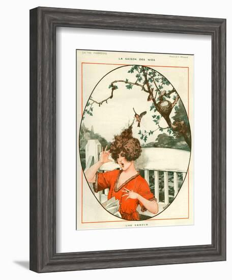 1920s France La Vie Parisienne Magazine Plate-null-Framed Giclee Print