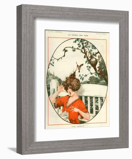 1920s France La Vie Parisienne Magazine Plate-null-Framed Giclee Print