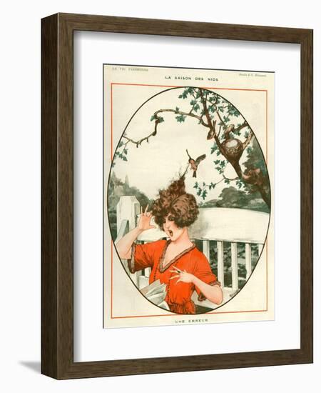 1920s France La Vie Parisienne Magazine Plate-null-Framed Giclee Print