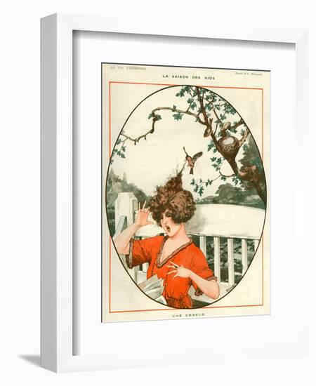 1920s France La Vie Parisienne Magazine Plate-null-Framed Giclee Print