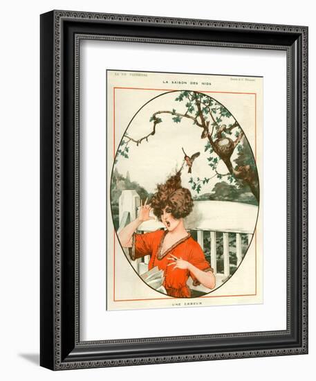 1920s France La Vie Parisienne Magazine Plate-null-Framed Giclee Print