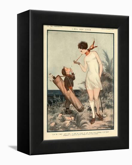 1920s France La Vie Parisienne Magazine Plate-null-Framed Premier Image Canvas