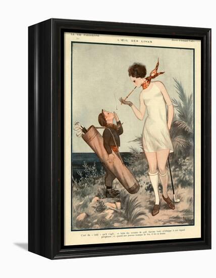 1920s France La Vie Parisienne Magazine Plate-null-Framed Premier Image Canvas