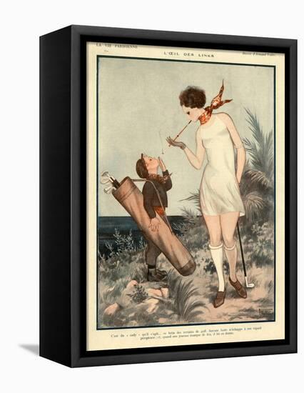 1920s France La Vie Parisienne Magazine Plate-null-Framed Premier Image Canvas