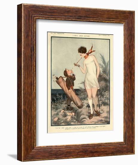 1920s France La Vie Parisienne Magazine Plate-null-Framed Giclee Print