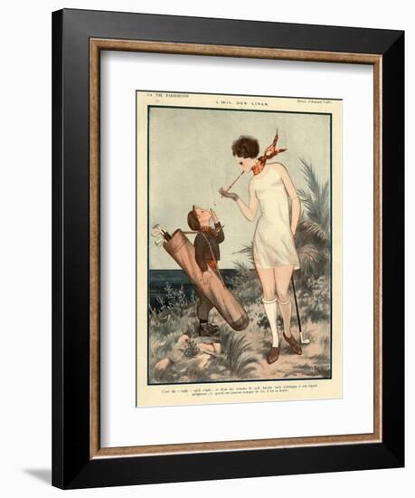 1920s France La Vie Parisienne Magazine Plate-null-Framed Giclee Print