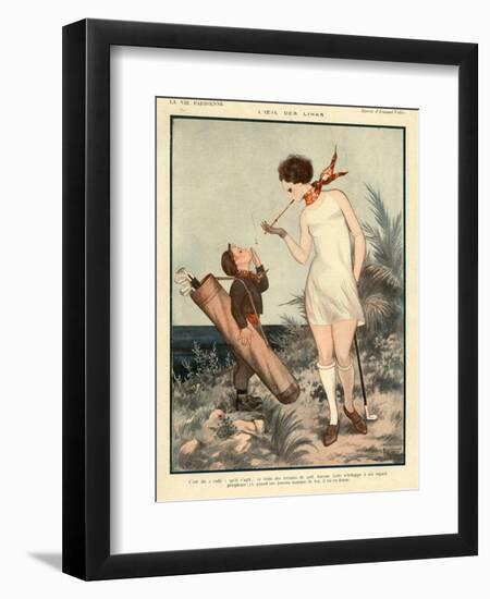 1920s France La Vie Parisienne Magazine Plate-null-Framed Giclee Print