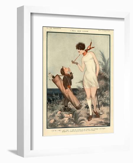 1920s France La Vie Parisienne Magazine Plate-null-Framed Giclee Print