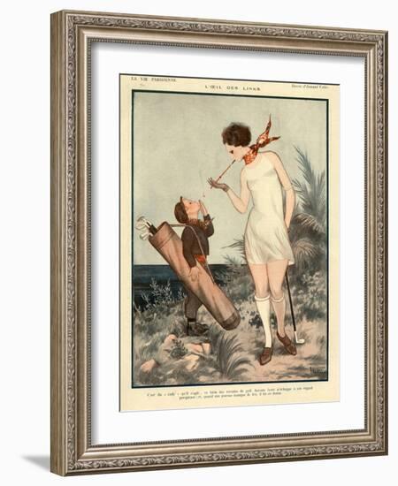 1920s France La Vie Parisienne Magazine Plate-null-Framed Giclee Print