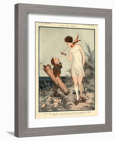 1920s France La Vie Parisienne Magazine Plate-null-Framed Giclee Print