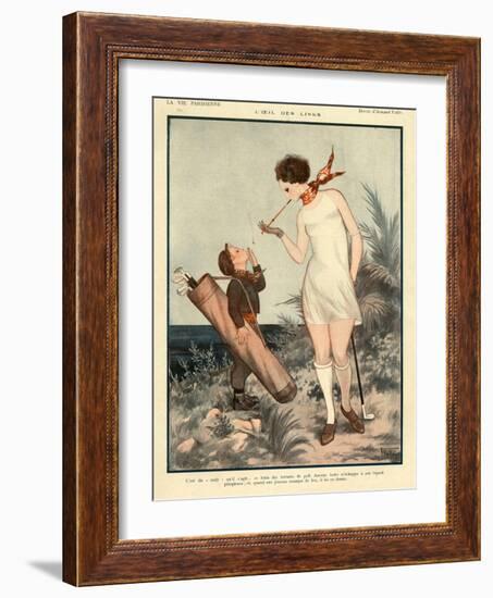 1920s France La Vie Parisienne Magazine Plate-null-Framed Giclee Print