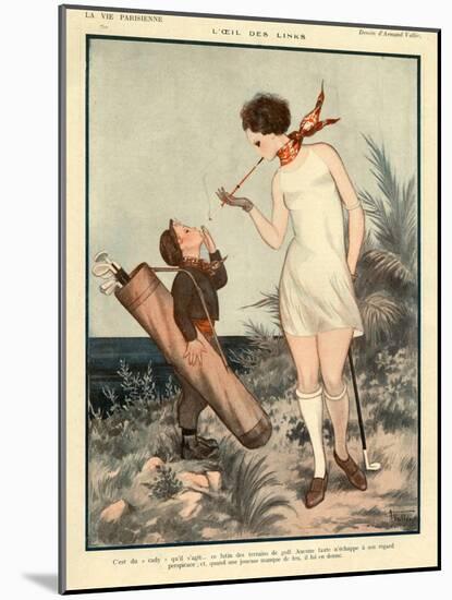 1920s France La Vie Parisienne Magazine Plate-null-Mounted Giclee Print