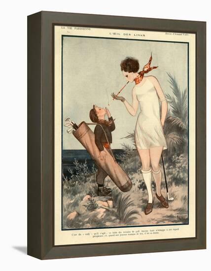 1920s France La Vie Parisienne Magazine Plate-null-Framed Premier Image Canvas