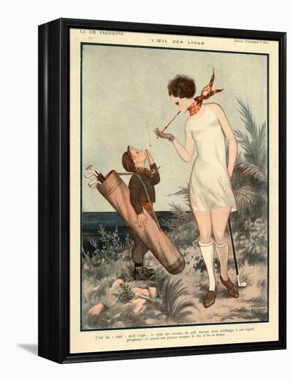 1920s France La Vie Parisienne Magazine Plate-null-Framed Premier Image Canvas