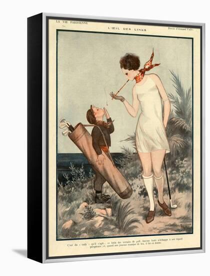 1920s France La Vie Parisienne Magazine Plate-null-Framed Premier Image Canvas