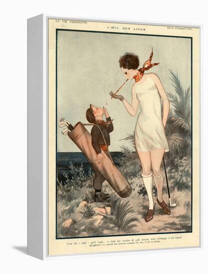 1920s France La Vie Parisienne Magazine Plate-null-Framed Premier Image Canvas