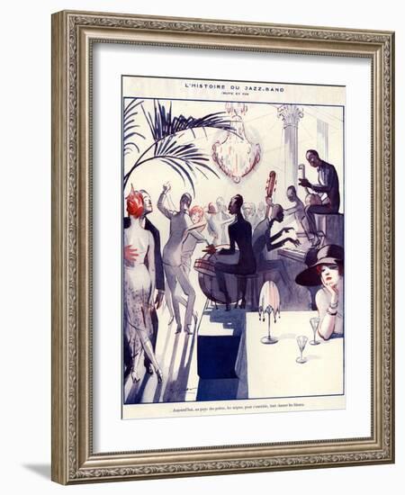 1920s France La Vie Parisienne Magazine Plate-null-Framed Giclee Print