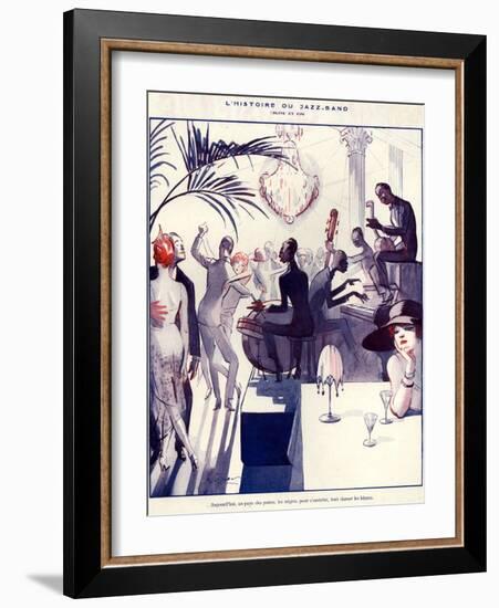 1920s France La Vie Parisienne Magazine Plate-null-Framed Giclee Print