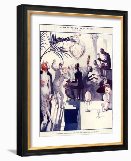 1920s France La Vie Parisienne Magazine Plate-null-Framed Giclee Print