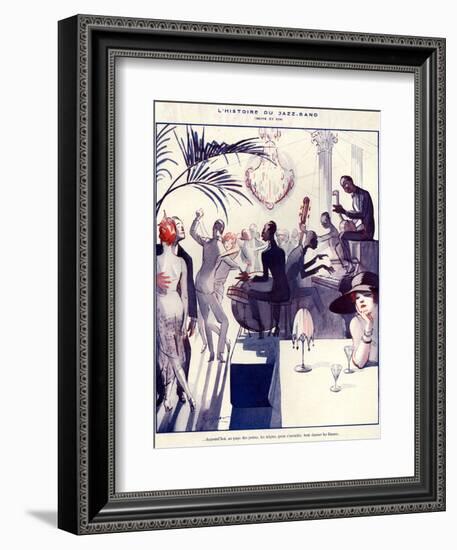 1920s France La Vie Parisienne Magazine Plate-null-Framed Giclee Print