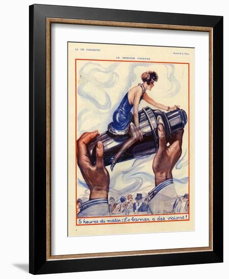 1920s France La Vie Parisienne Magazine Plate-null-Framed Giclee Print