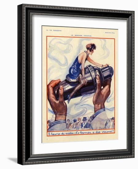 1920s France La Vie Parisienne Magazine Plate-null-Framed Giclee Print