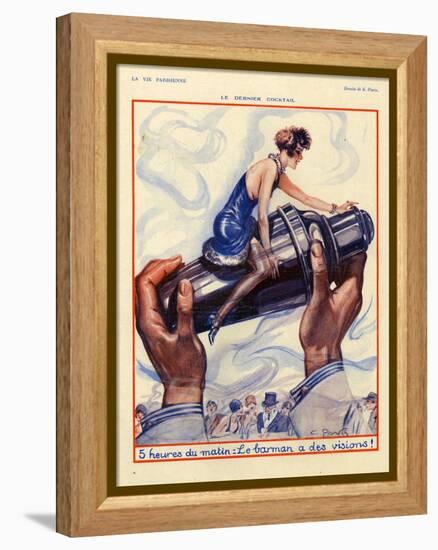 1920s France La Vie Parisienne Magazine Plate-null-Framed Premier Image Canvas