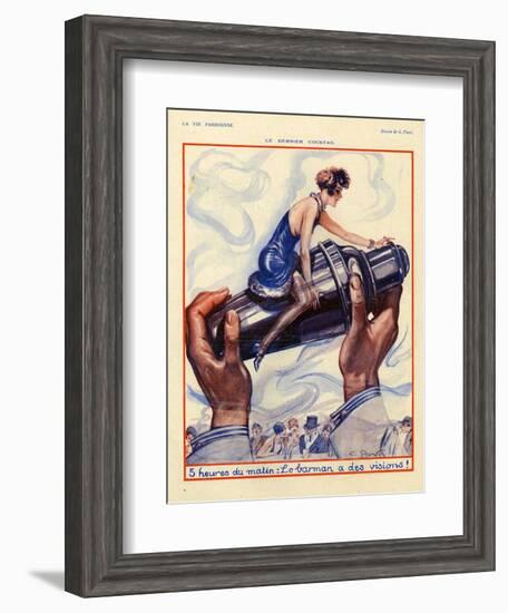 1920s France La Vie Parisienne Magazine Plate-null-Framed Giclee Print