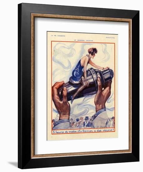 1920s France La Vie Parisienne Magazine Plate-null-Framed Giclee Print