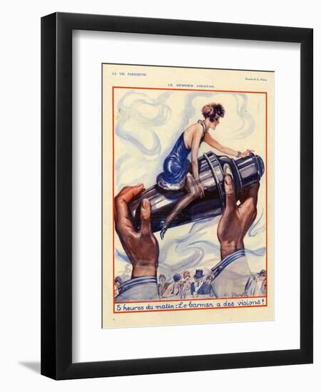 1920s France La Vie Parisienne Magazine Plate--Framed Giclee Print