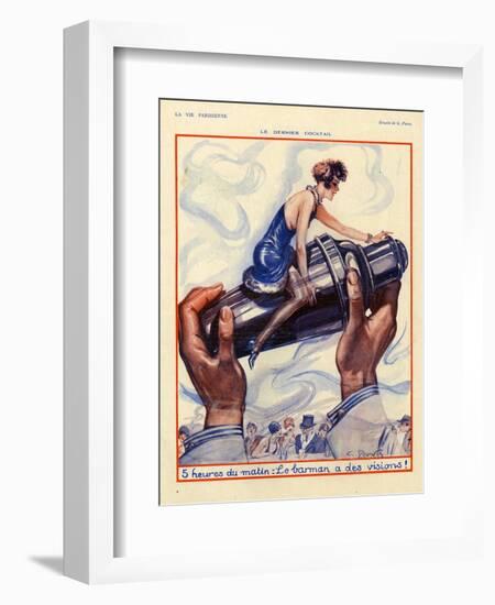 1920s France La Vie Parisienne Magazine Plate-null-Framed Giclee Print