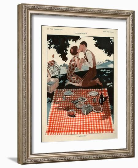 1920s France La Vie Parisienne Magazine Plate-null-Framed Giclee Print