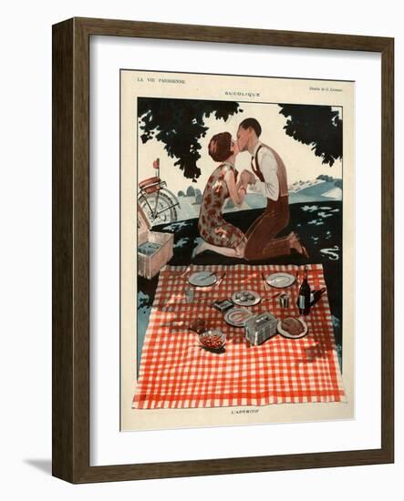 1920s France La Vie Parisienne Magazine Plate-null-Framed Giclee Print